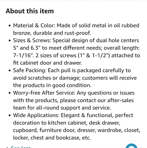 SOLD: Modern Cabinet Pulls (Set of 10) - Picture 5 of 5